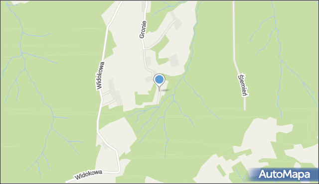 Ślemień, Wierchy, mapa Ślemień