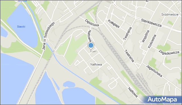 Sosnowiec, Willowa, mapa Sosnowca