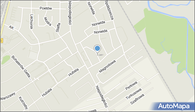 Stargard, Witkiewicza Stanisława Ignacego, mapa Stargard