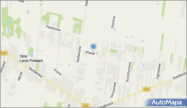 Stok Lacki-Folwark, Widok, mapa Stok Lacki-Folwark