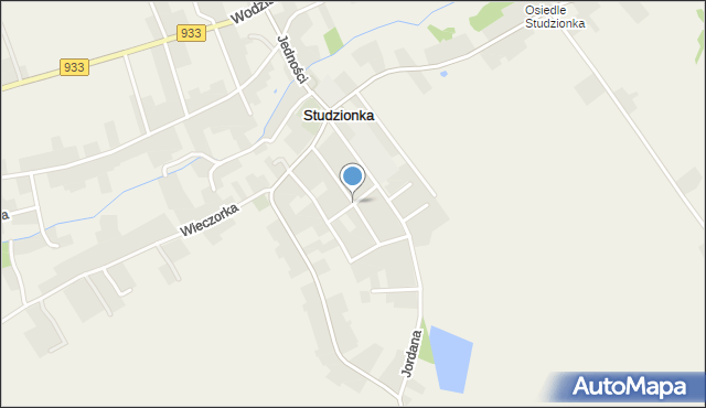 Studzionka gmina Pszczyna, Wieniawskiego Henryka, mapa Studzionka gmina Pszczyna