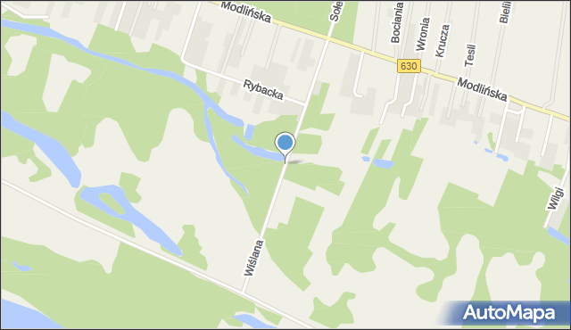 Suchocin gmina Jabłonna, Wiślana, mapa Suchocin gmina Jabłonna