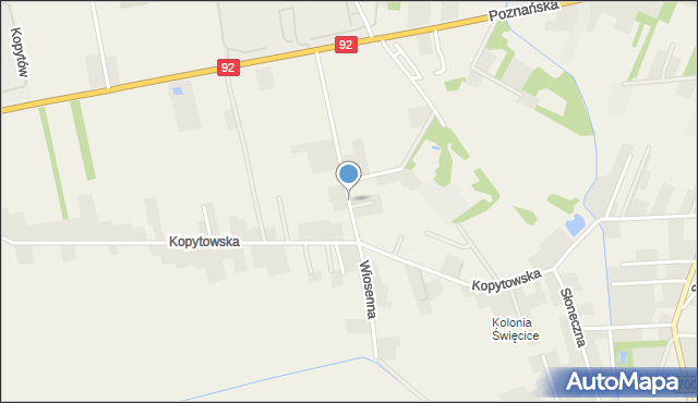 Święcice gmina Ożarów Mazowiecki, Wiosenna, mapa Święcice gmina Ożarów Mazowiecki