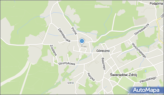 Świeradów-Zdrój, Willowa, mapa Świeradów-Zdrój