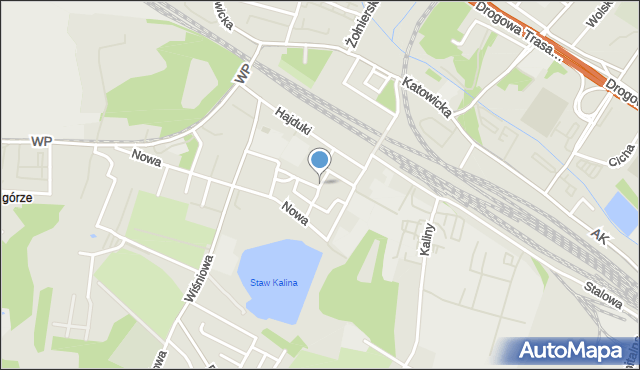 Świętochłowice, Wierzbowa, mapa Świętochłowice