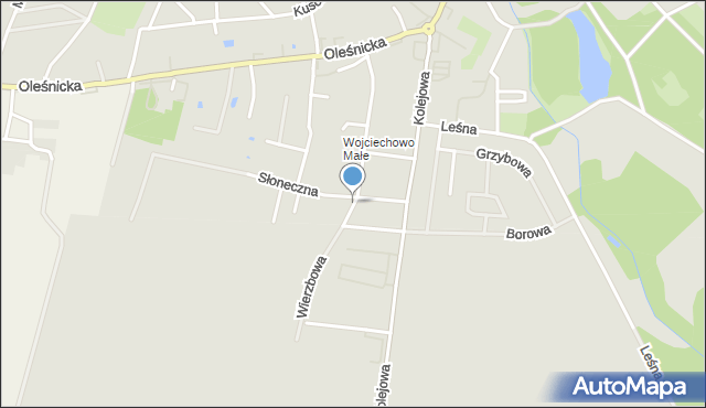 Syców, Wierzbowa, mapa Syców