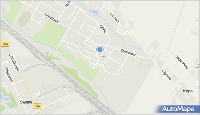 Szamotuły, Wicherkiewiczowej Marii, mapa Szamotuły