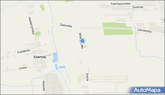 Szamoty gmina Nadarzyn, Wiatrakowa, mapa Szamoty gmina Nadarzyn