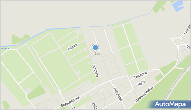 Szczecin, Wisłocka, mapa Szczecina