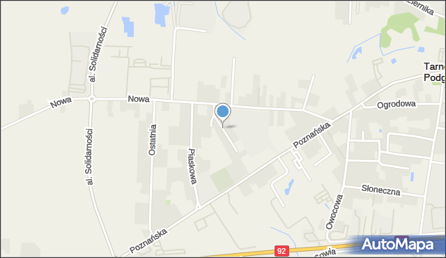 Tarnowo Podgórne, Wiśniowy Sad, mapa Tarnowo Podgórne