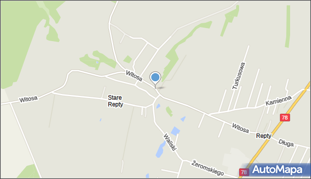 Tarnowskie Góry, Witosa Wincentego, mapa Tarnowskie Góry