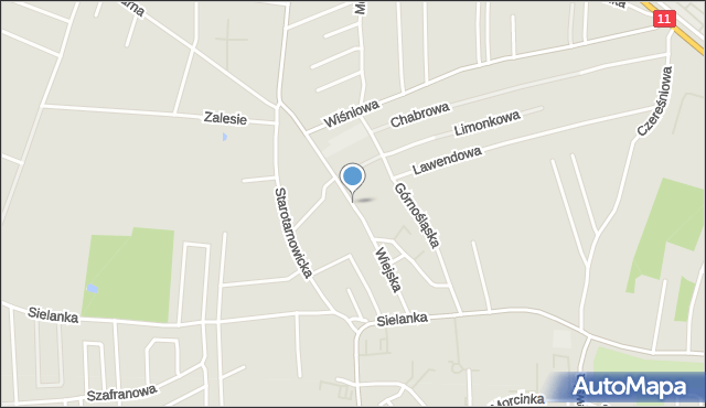 Tarnowskie Góry, Wiejska, mapa Tarnowskie Góry