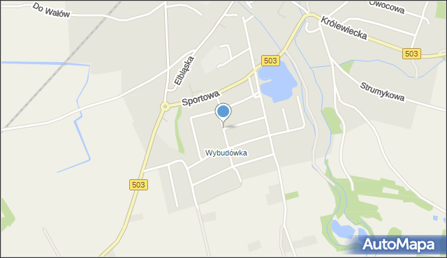 Tolkmicko, Wiśniowa, mapa Tolkmicko