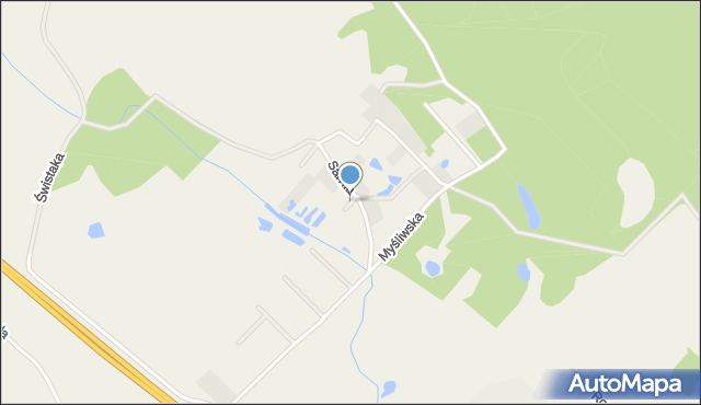 Tomaszkowo, Wilcza, mapa Tomaszkowo