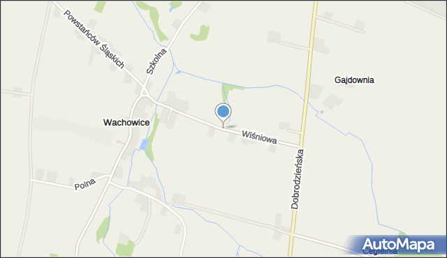 Wachowice, Wiśniowa, mapa Wachowice