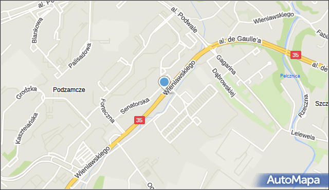 Wałbrzych, Wieniawskiego Henryka, mapa Wałbrzycha