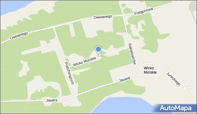 Wicko Morskie, Wicko Morskie, mapa Wicko Morskie