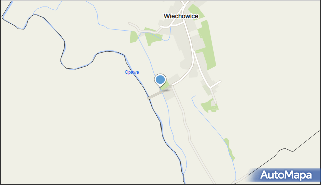 Wiechowice, Wiechowice-Vavrovice, mapa Wiechowice