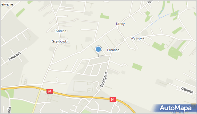 Wieliczka, Wierzbowa, mapa Wieliczka