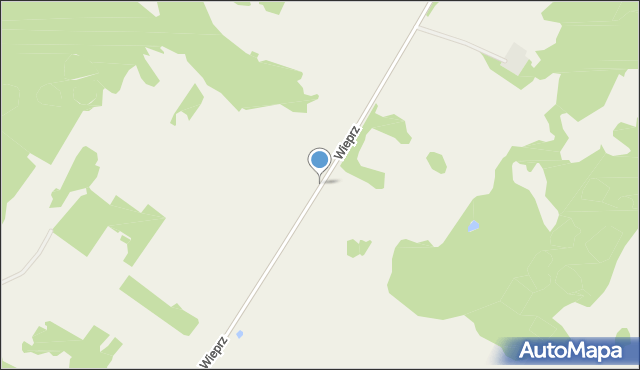 Wieprz gmina Zalewo, Wieprz, mapa Wieprz gmina Zalewo