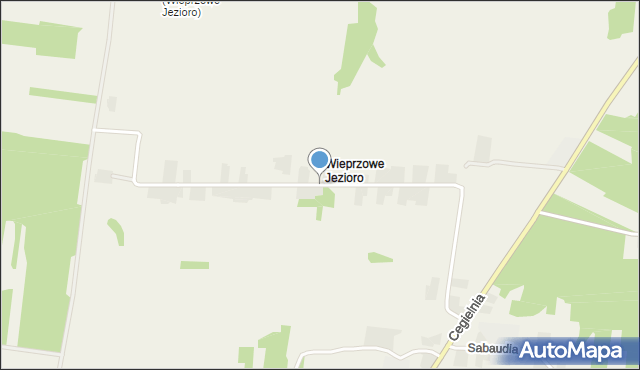 Wieprzowe Jezioro, Wieprzowe Jezioro, mapa Wieprzowe Jezioro