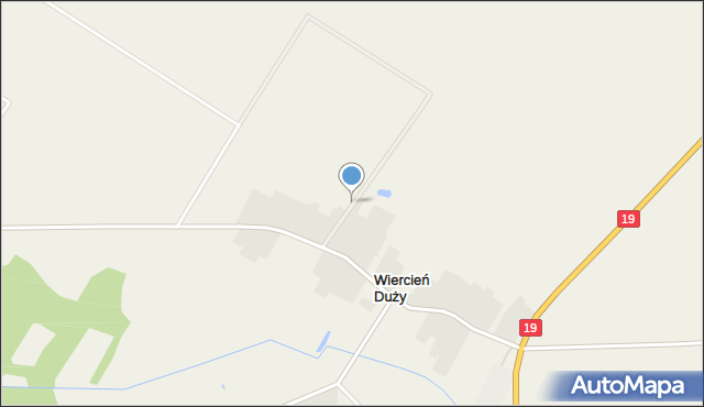 Wiercień Duży, Wiercień Duży, mapa Wiercień Duży