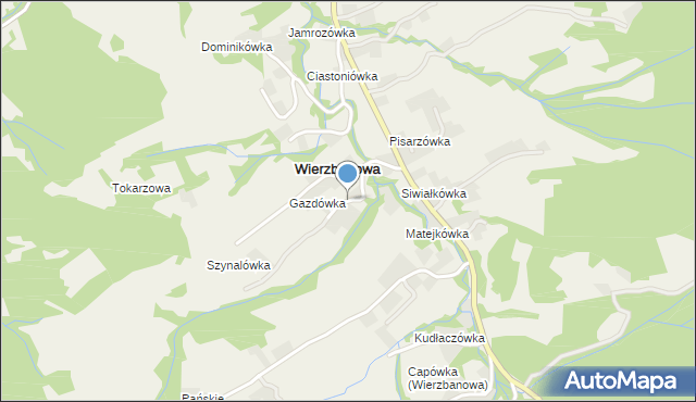 Wierzbanowa, Wierzbanowa, mapa Wierzbanowa