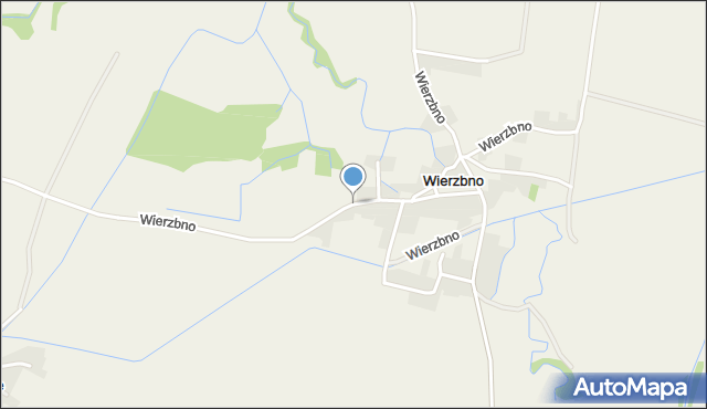 Wierzbno gmina Otmuchów, Wierzbno, mapa Wierzbno gmina Otmuchów