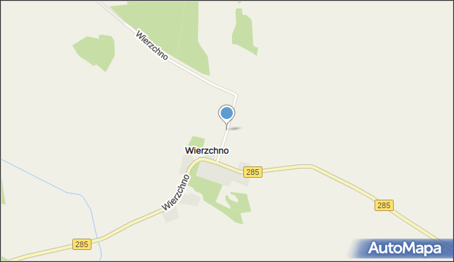 Wierzchno gmina Brody, Wierzchno, mapa Wierzchno gmina Brody