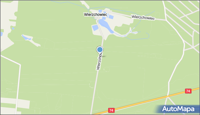 Wierzchowiec, Wierzchowiec, mapa Wierzchowiec