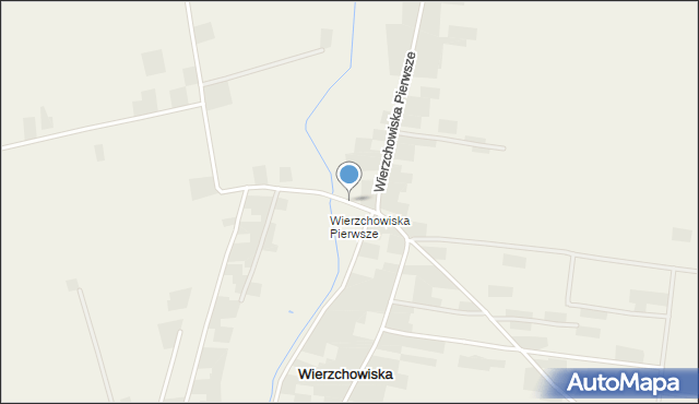 Wierzchowiska gmina Piaski, Wierzchowiska Pierwsze, mapa Wierzchowiska gmina Piaski