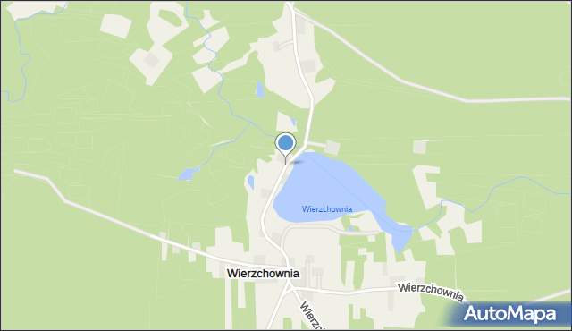 Wierzchownia gmina Górzno, Wierzchownia, mapa Wierzchownia gmina Górzno