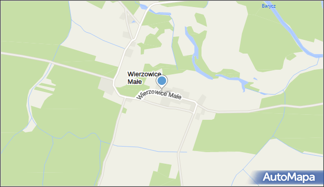 Wierzowice Małe, Wierzowice Małe, mapa Wierzowice Małe