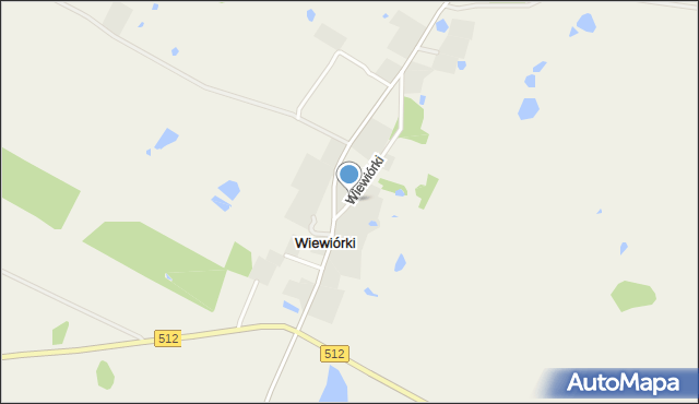 Wiewiórki gmina Górowo Iławeckie, Wiewiórki, mapa Wiewiórki gmina Górowo Iławeckie