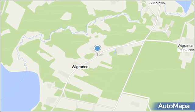 Wigrańce, Wigrańce, mapa Wigrańce