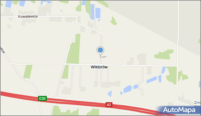 Wiktorów gmina Zgierz, Wiktorów, mapa Wiktorów gmina Zgierz