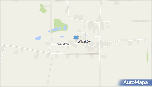 Wilczków gmina Goszczanów, Wilczków, mapa Wilczków gmina Goszczanów