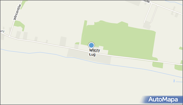 Wilczy Ług, Wilczy Ług, mapa Wilczy Ług