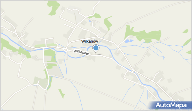 Wilkanów, Wilkanów, mapa Wilkanów