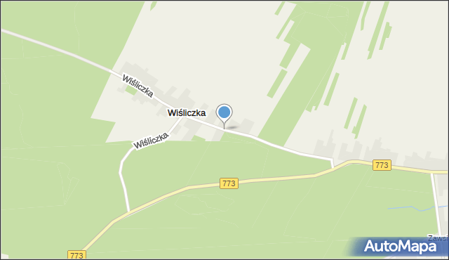 Wiśliczka, Wiśliczka, mapa Wiśliczka