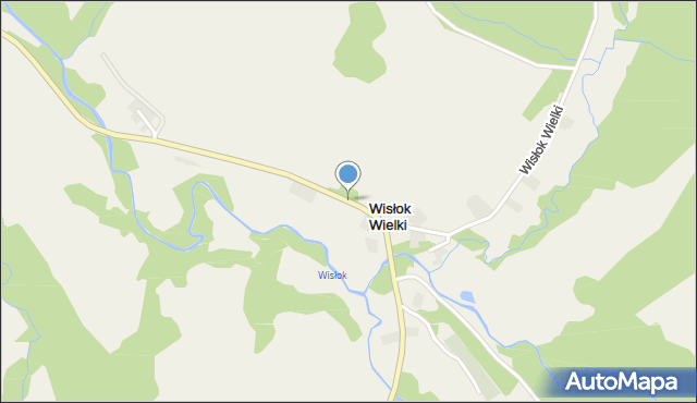 Wisłok Wielki, Wisłok Wielki, mapa Wisłok Wielki