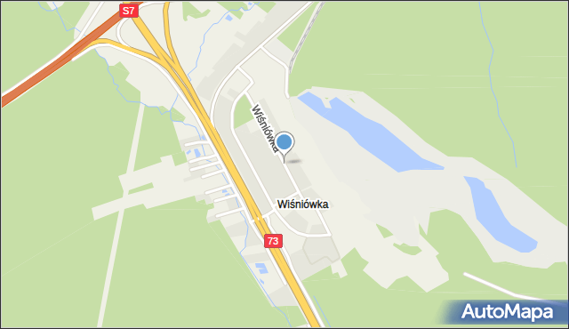 Wiśniówka gmina Masłów, Wiśniówka, mapa Wiśniówka gmina Masłów