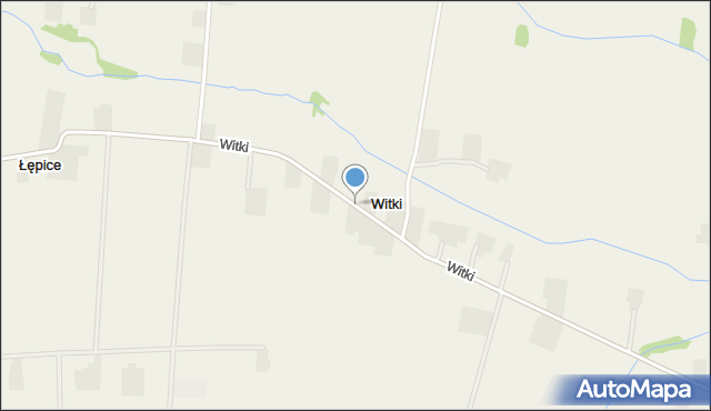 Witki gmina Pokrzywnica, Witki, mapa Witki gmina Pokrzywnica