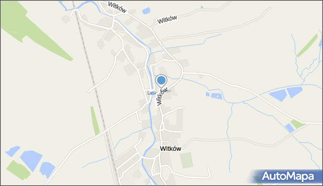 Witków gmina Czarny Bór, Witków, mapa Witków gmina Czarny Bór