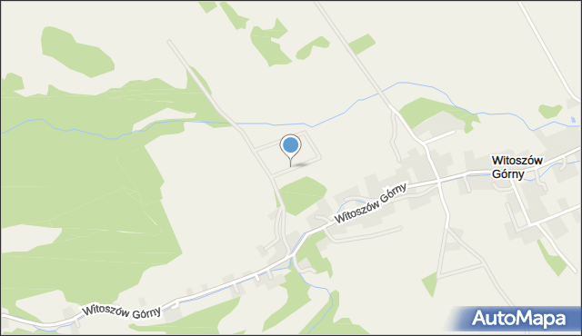 Witoszów Górny, Widokowa, mapa Witoszów Górny