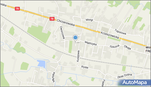 Wola Filipowska, Wiśniowa, mapa Wola Filipowska