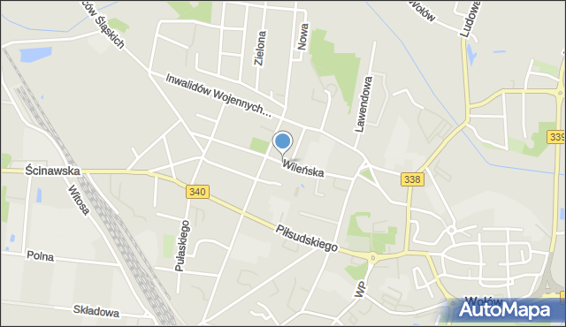 Wołów, Wileńska, mapa Wołów