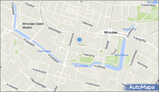 Wrocław, Widok, mapa Wrocławia