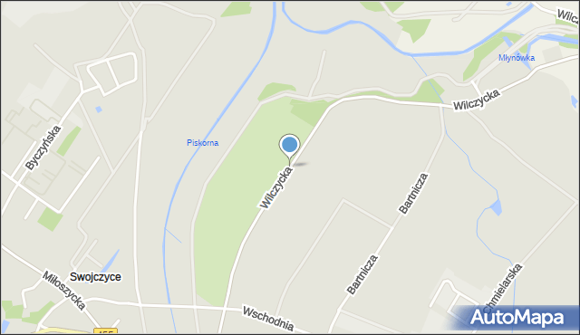 Wrocław, Wilczycka, mapa Wrocławia