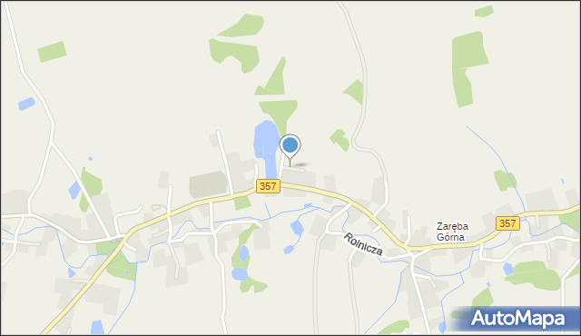 Zaręba gmina Siekierczyn, Willowa, mapa Zaręba gmina Siekierczyn